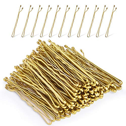 MORGLES Blonde Bobby Pins, 120Pcs 2Inch Bobby Pins Blonde Hair Gold Hair Pins with Box, Blonde | Amazon (US)