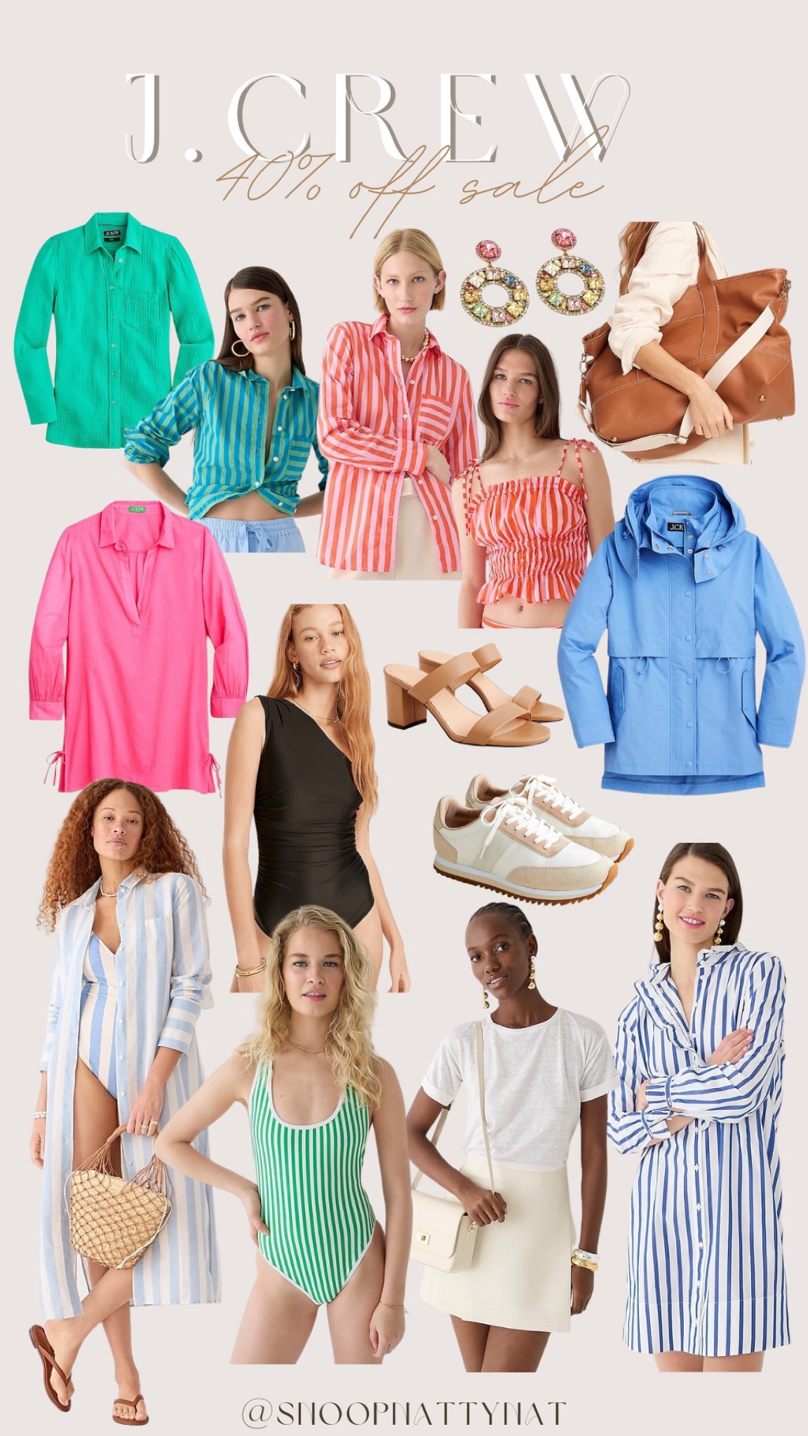 J crew - j crew sale - j crew fashion - southern style - one piece swimsuit - linen shirts for women - sandals - weekender bag 

#LTKshoecrush #LTKstyletip #LTKswim