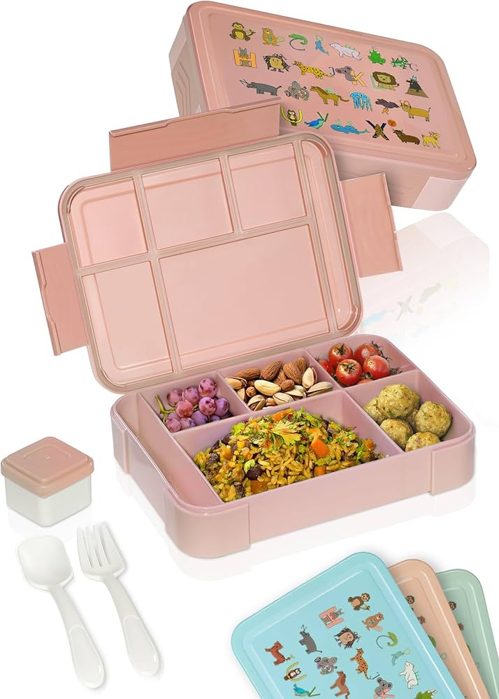 Deine Schulhelden Bento Box - Brotdose für Kinder - Bruchfeste, Auslaufsichere Lunchbox mit Best... | Amazon (DE)