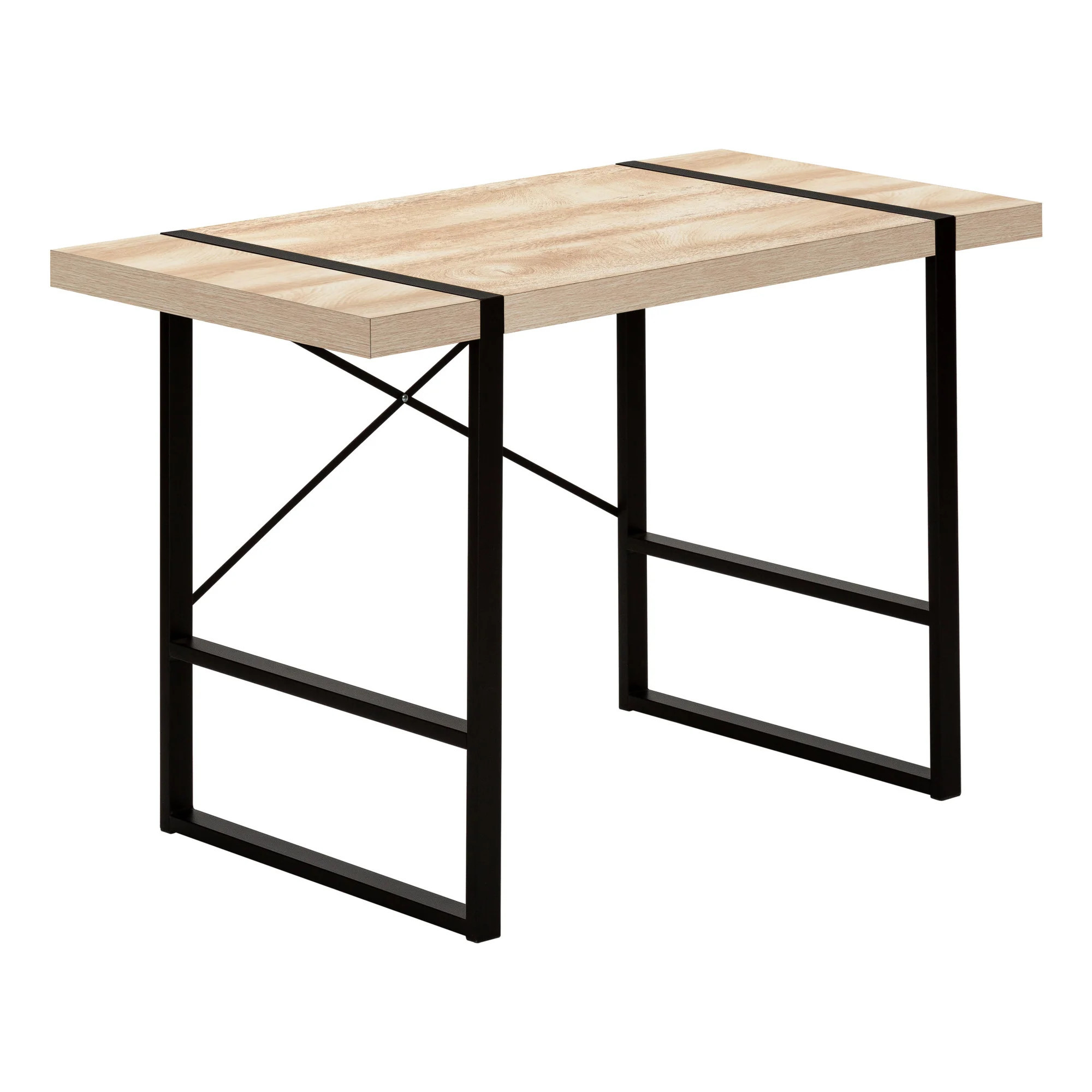 49" Natural and Black Computer Desk | Shop Simon