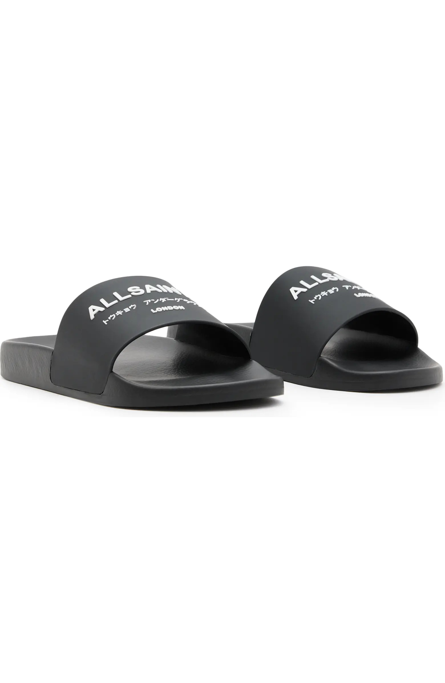 AllSaints Underground Slide Sandal (Men) | Nordstrom | Nordstrom