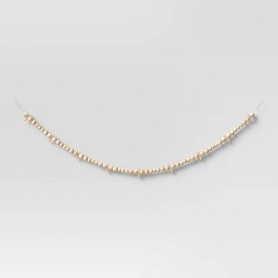 60&#34; Beaded Photo Garland Natural - Opalhouse&#8482; | Target