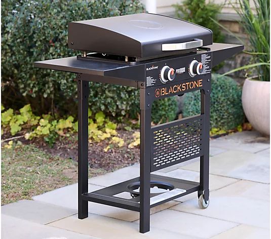 Blackstone 22" Dual-Burner Griddle Grill with Cover and Accessories - QVC.com | QVC
