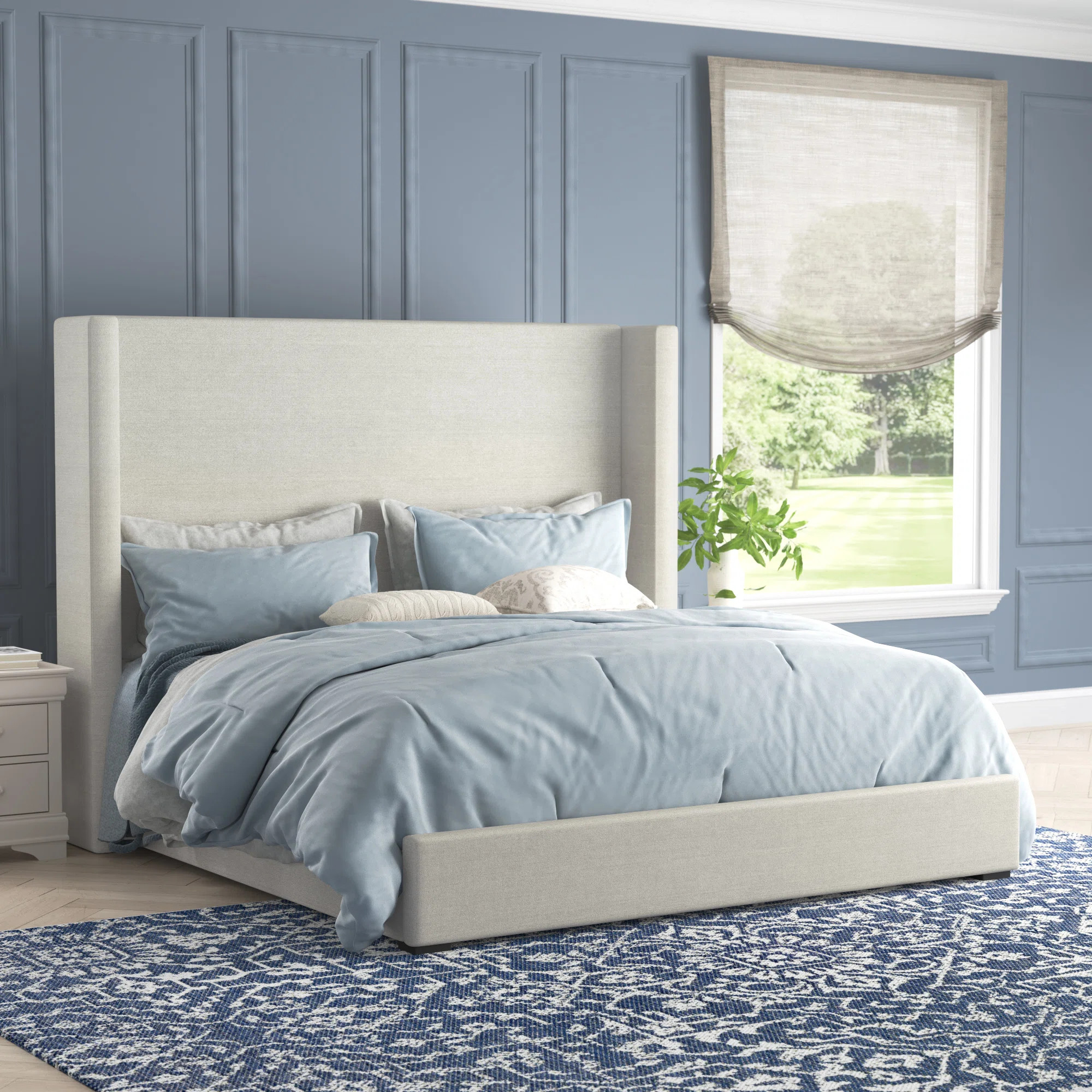 Esparto Upholstered Wingback Bed | Wayfair North America