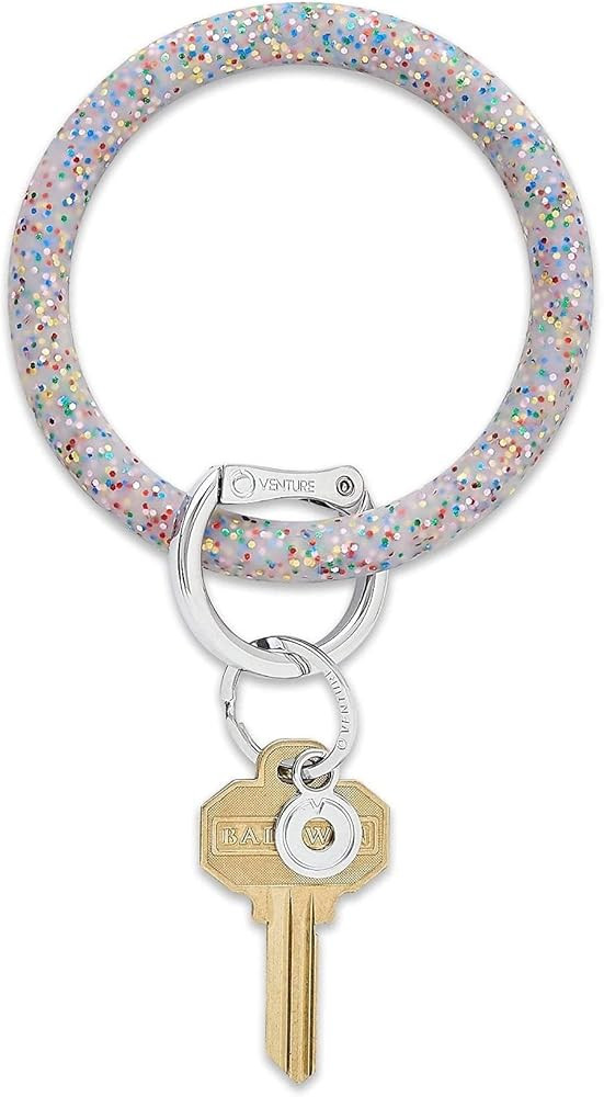 Oventure, The Original Bracelet Keychain, Silicone Big O Key Ring - Rainbow Confetti at Amazon Wo... | Amazon (US)