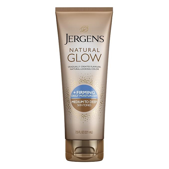 Jergens Natural Glow + Firming Daily Moisturizer Medium to Tan Skin Tones 7.5oz | Amazon (US)