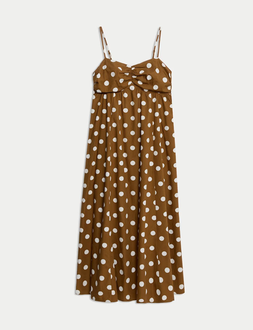 Pure Cotton Polka Dot Midaxi Cami Dress | Marks & Spencer (UK)