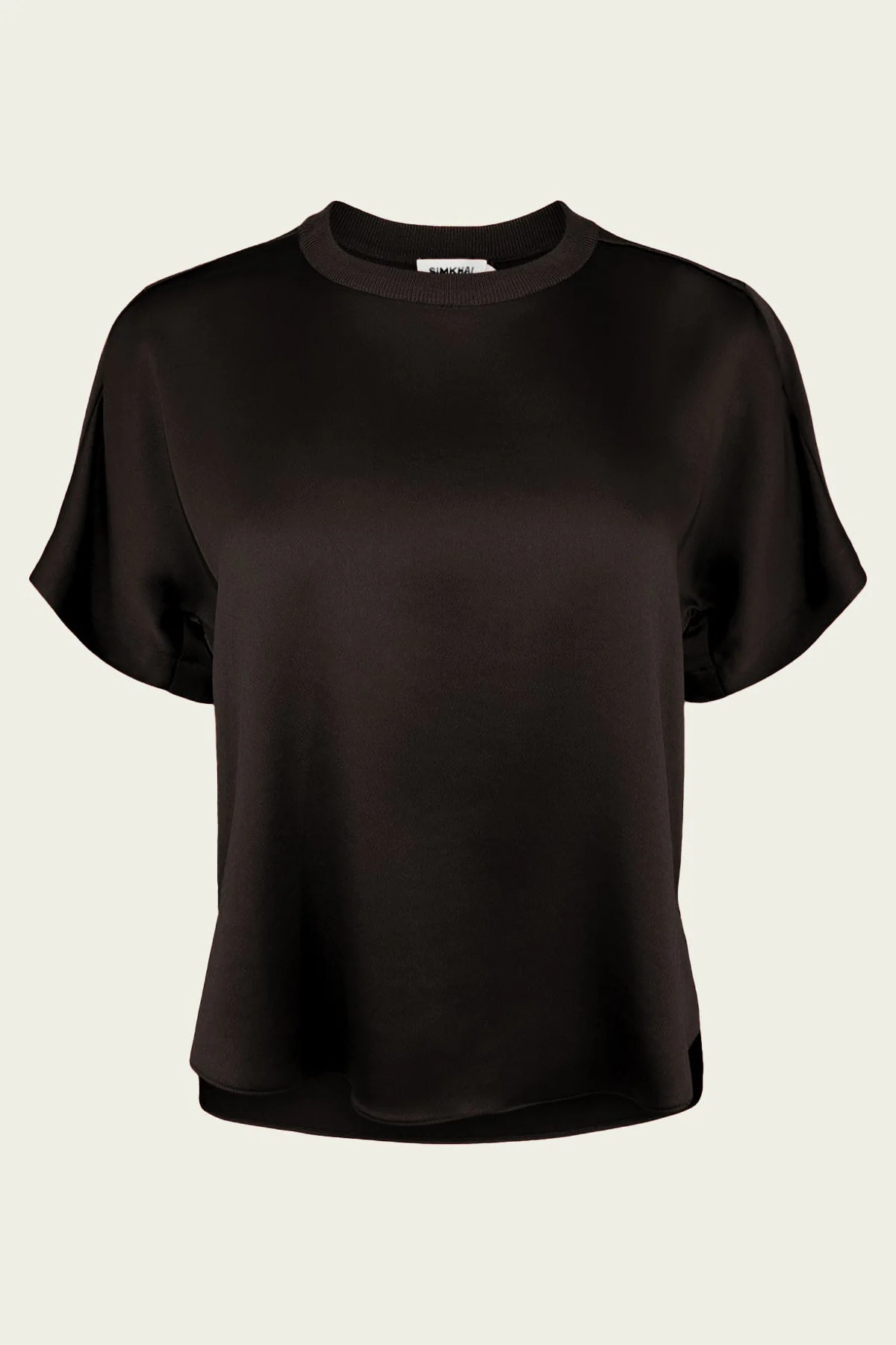 Addy Knit Back T-Shirt in Black - S | Shop Olivia