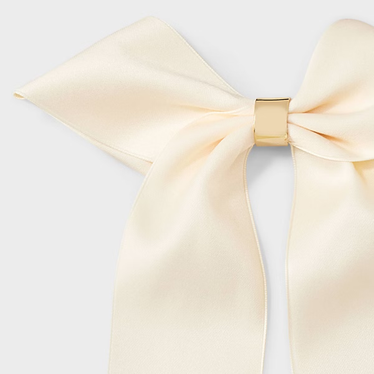 Bow with Gold Center Hair Clip - A New Day™ Ivory | Target