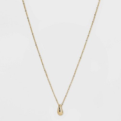 Teardrop Pendant Necklace - A New Day™ Gold | Target