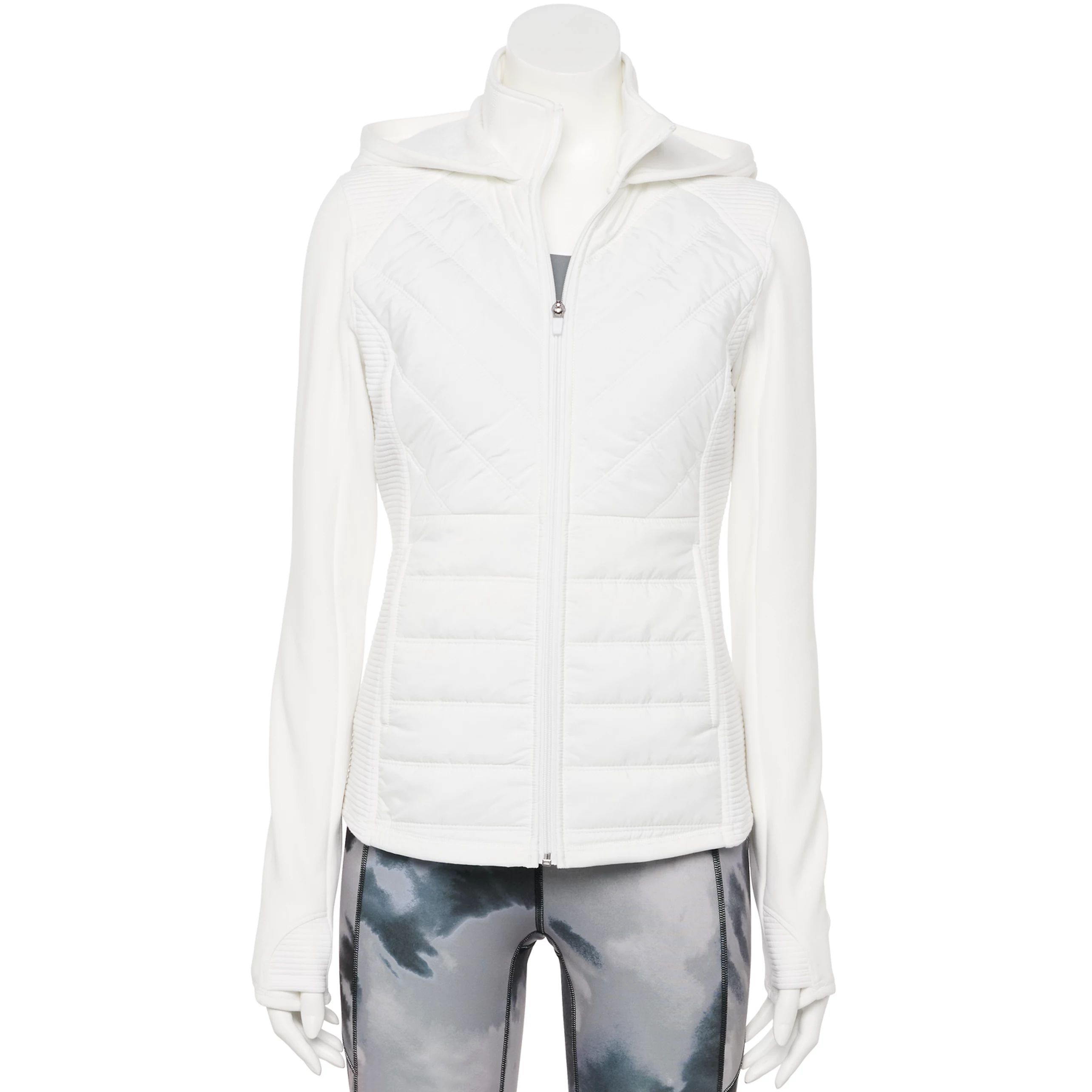Women's Tek Gear® Hooded Mixed-Media Jacket | Kohl's