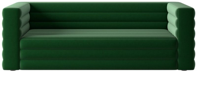Strato 80" Luca Emerald Sofa + Reviews | CB2 | CB2
