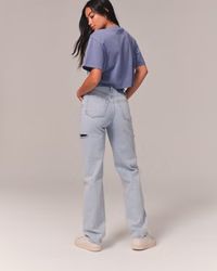 Women's High Rise Dad Jean | Women's Bottoms | Abercrombie.com | Abercrombie & Fitch (US)