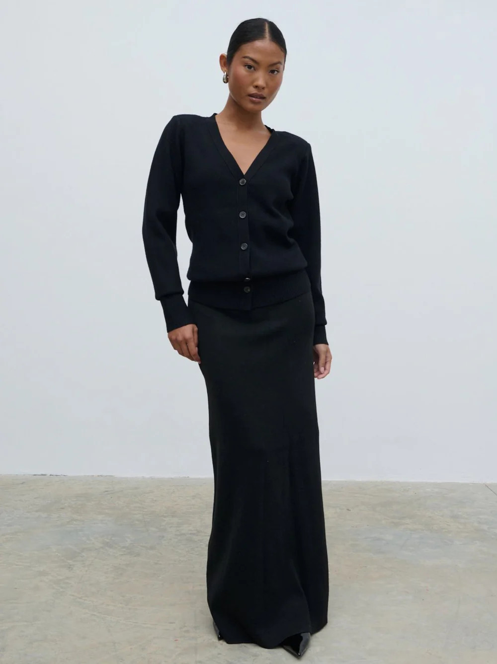 Justine Rib Knit Maxi Skirt | Pretty Lavish (UK)