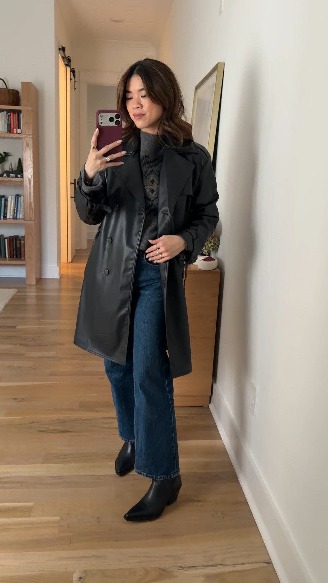 Outfit links!! Jacket XD, sweater XS, jeans 23 extra short dark wash 

#LTKootd #LTKPetite #LTKSeasonal