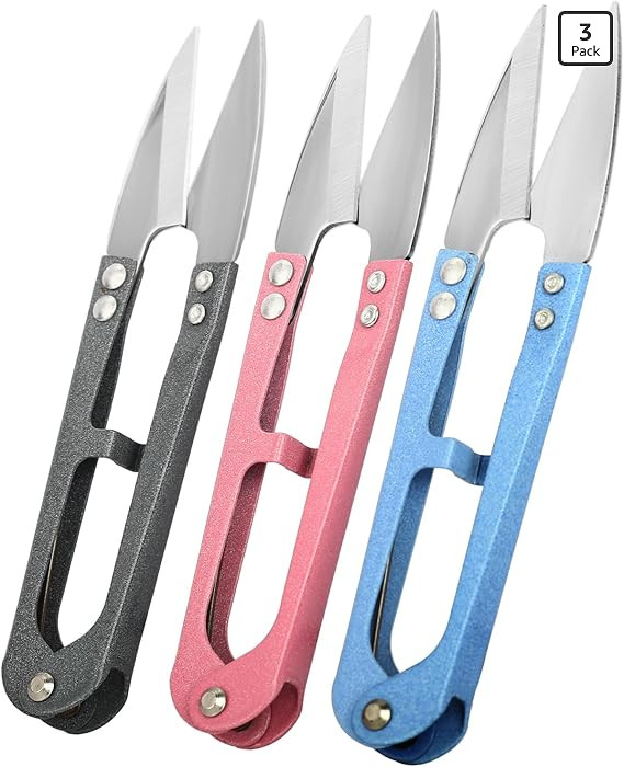 CZZXI 3PCS Thread Snips, High-Carbon Steel Thread Cutter, 4.25inch Yarn Scissors for Sewing, Quil... | Amazon (US)