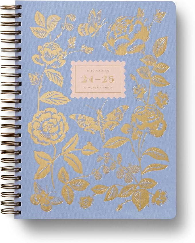 RIFLE PAPER CO. 2025 17-Month Academic Softcover Spiral Planner | Weekly and Monthly View, Pages ... | Amazon (US)