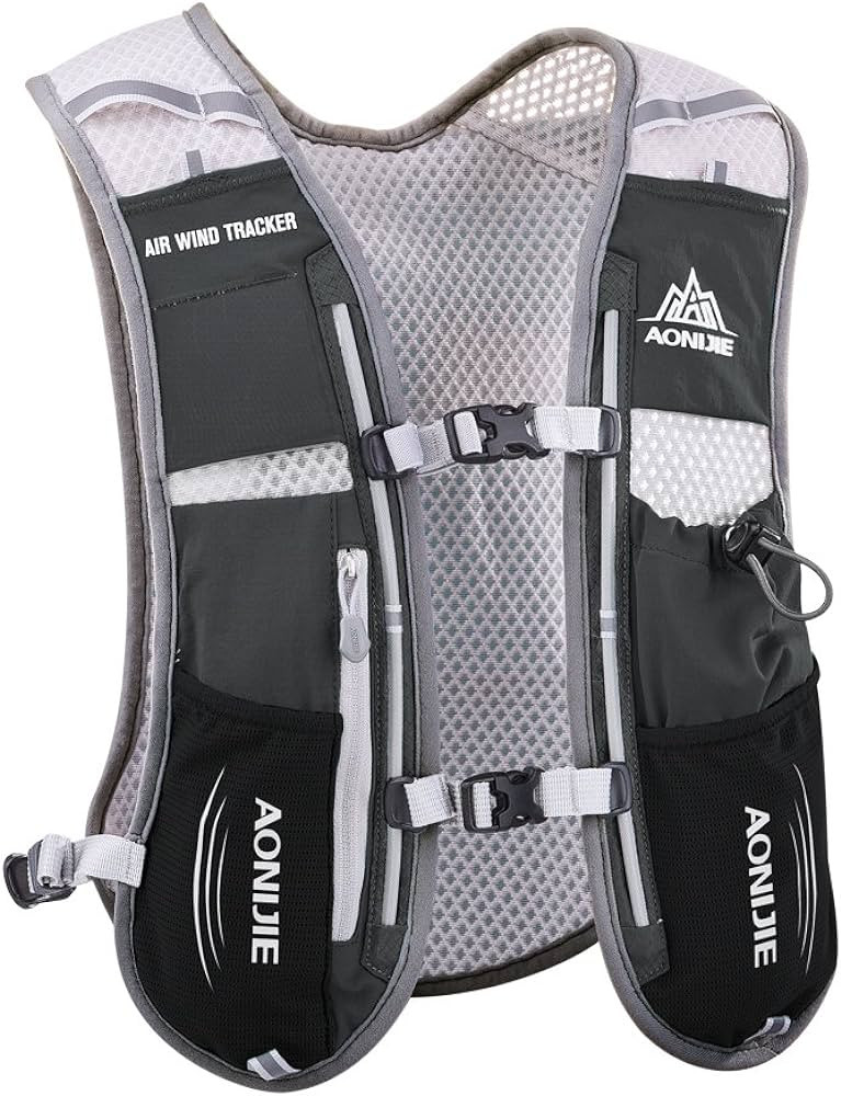 AONIJIE Hydration Vest Pack Backpack 5L Marathoner Running Race Hydration | Amazon (US)