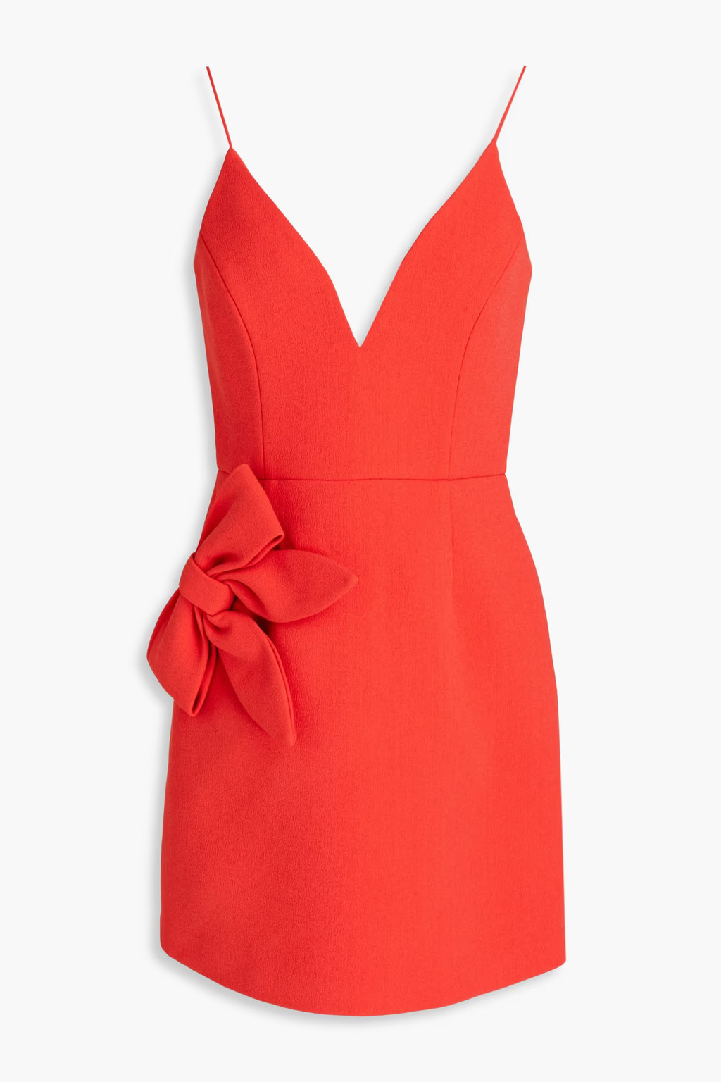 Ally bow-embellished crepe mini dress | The Outnet (US and CA)
