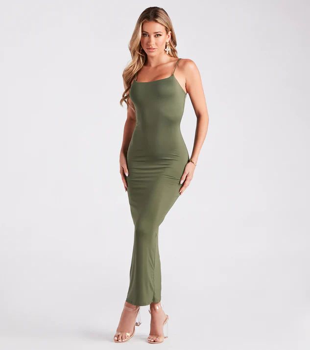 Looking Sensational Smooth Knit Maxi Dress | Windsor Stores