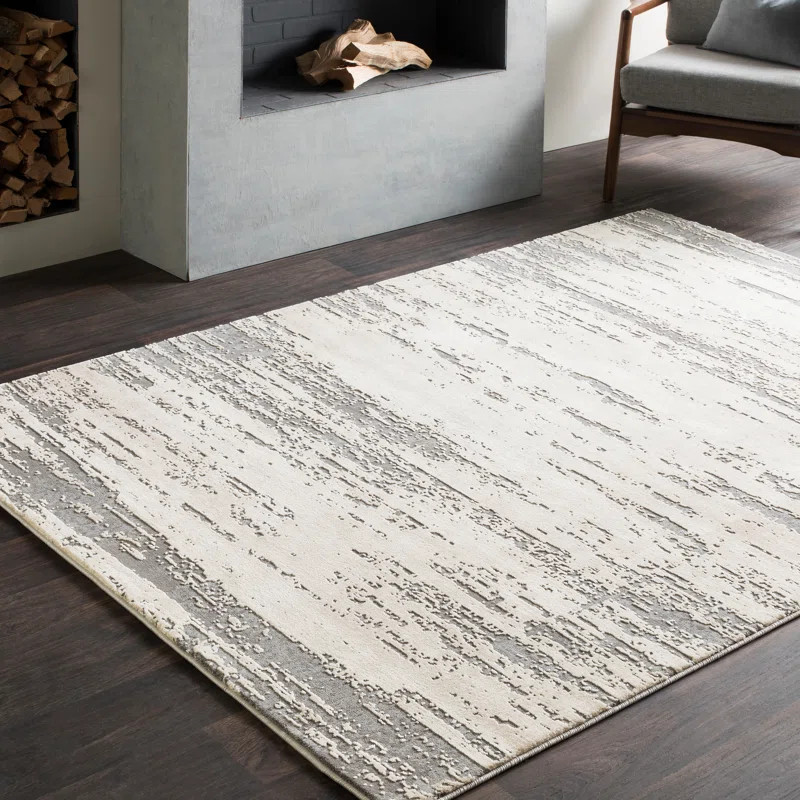 Bridgeton Abstract Gray/Khaki Area Rug | Wayfair North America