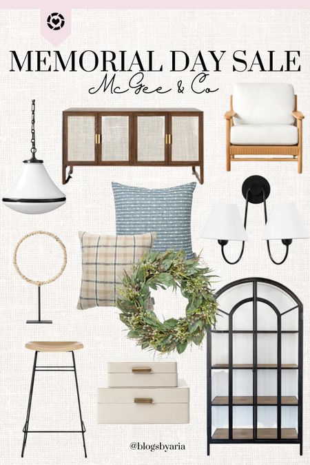 McGee and Co Memorial Day Sale finds! Take 25% off!! 

Home decor • pillows • arched cabinet • pendant • cane cabinet • counter stool • stacked boxes 

#LTKhome #LTKsalealert