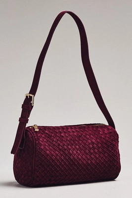 By Anthropologie Woven Faux-Suede Shoulder Bag | Anthropologie (US)