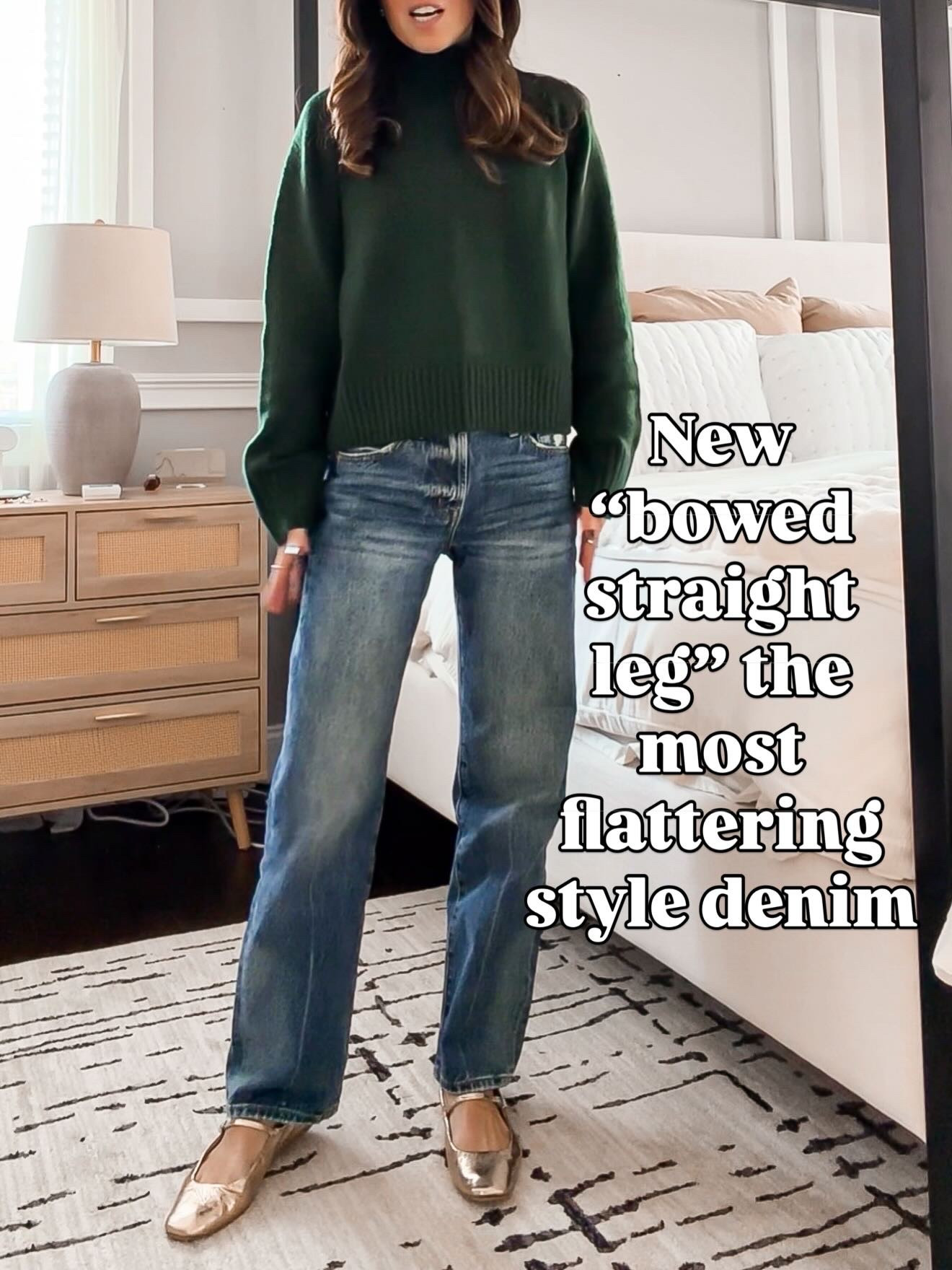 The most flattering straight-leg denim style I’ve tried — comment LINK 🔗⬇️wearing size 24 

#LTKOver40 #LTKmomlife #LTKootd