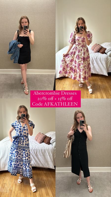 Abercrombie on sale dresses 20% off + 15% off code AFKATHLEEN 