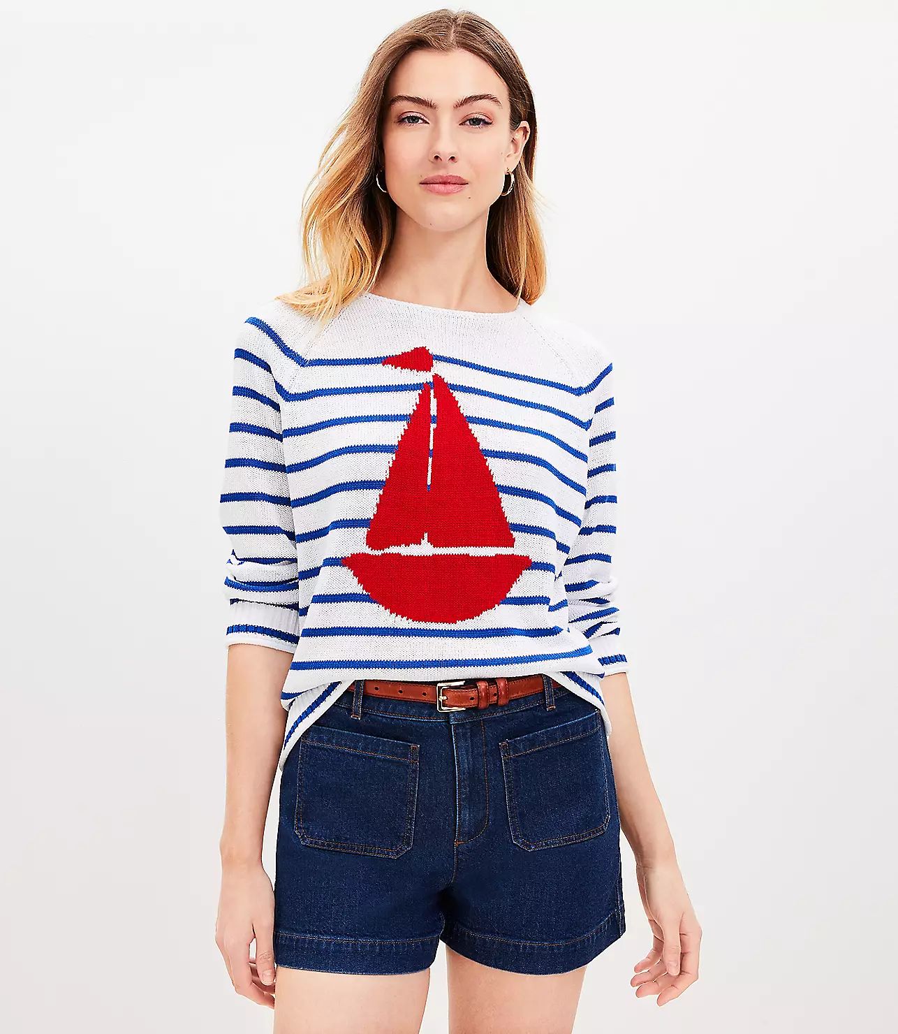 Sailing Stripe Sweater | LOFT