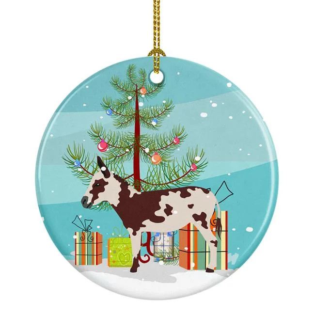 Carolines Treasures BB9218CO1 American Spotted Donkey Christmas Ceramic Ornament - Walmart.com | Walmart (US)