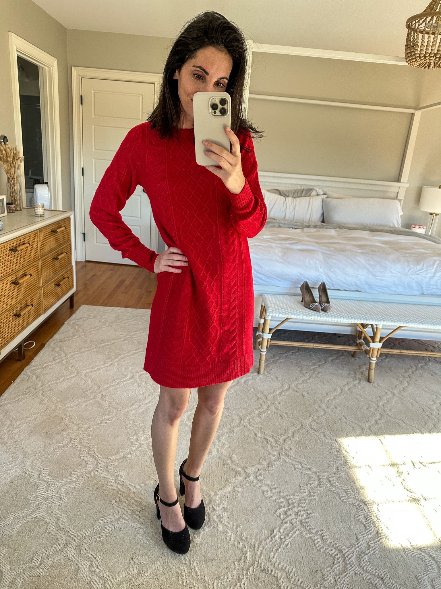 Loft holiday looks-
Sweater dress- xxs
Heels- tts 


#LTKsalealert #LTKSeasonal #LTKHoliday