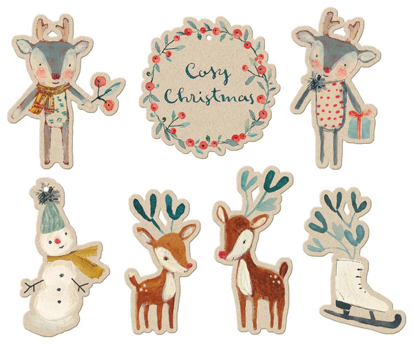 Gift Tags, 14 pcs - Cosy Christmas | MailegUSA