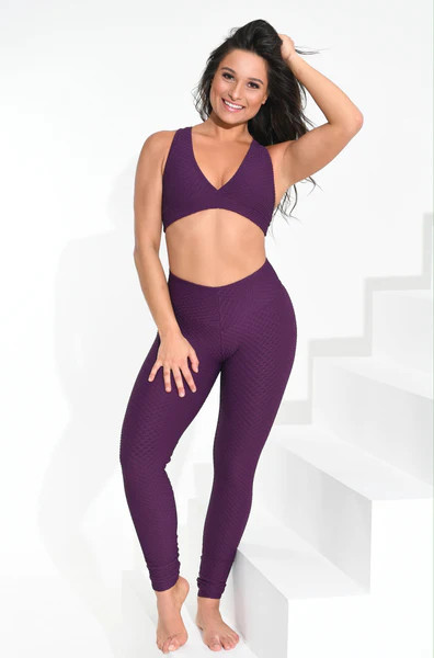 Croco Skin™ Leggings Açaí | Booty by Brabants