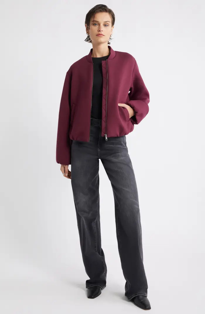 Scuba Knit Bomber Jacket | Nordstrom