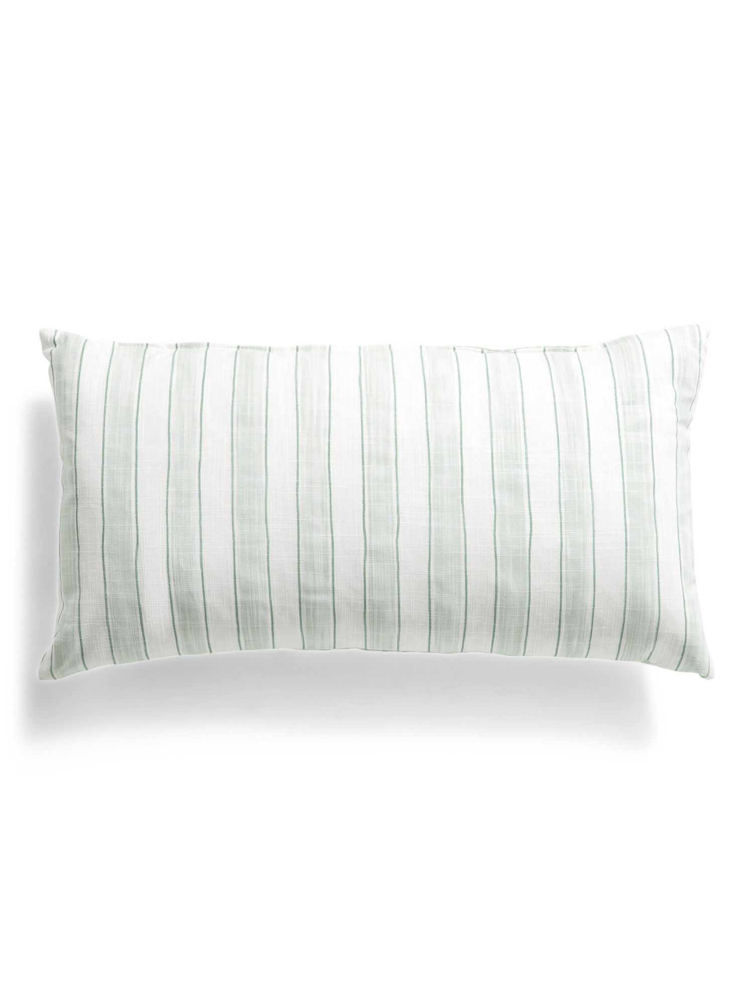 Handmade In Usa Cotton Floral And Stripe Two Side Pillow | TJ Maxx