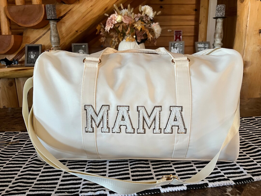 MAMA DUFFEL BAG Sewn on Chenille Patch Hospital Bag Travel - Etsy | Etsy (US)