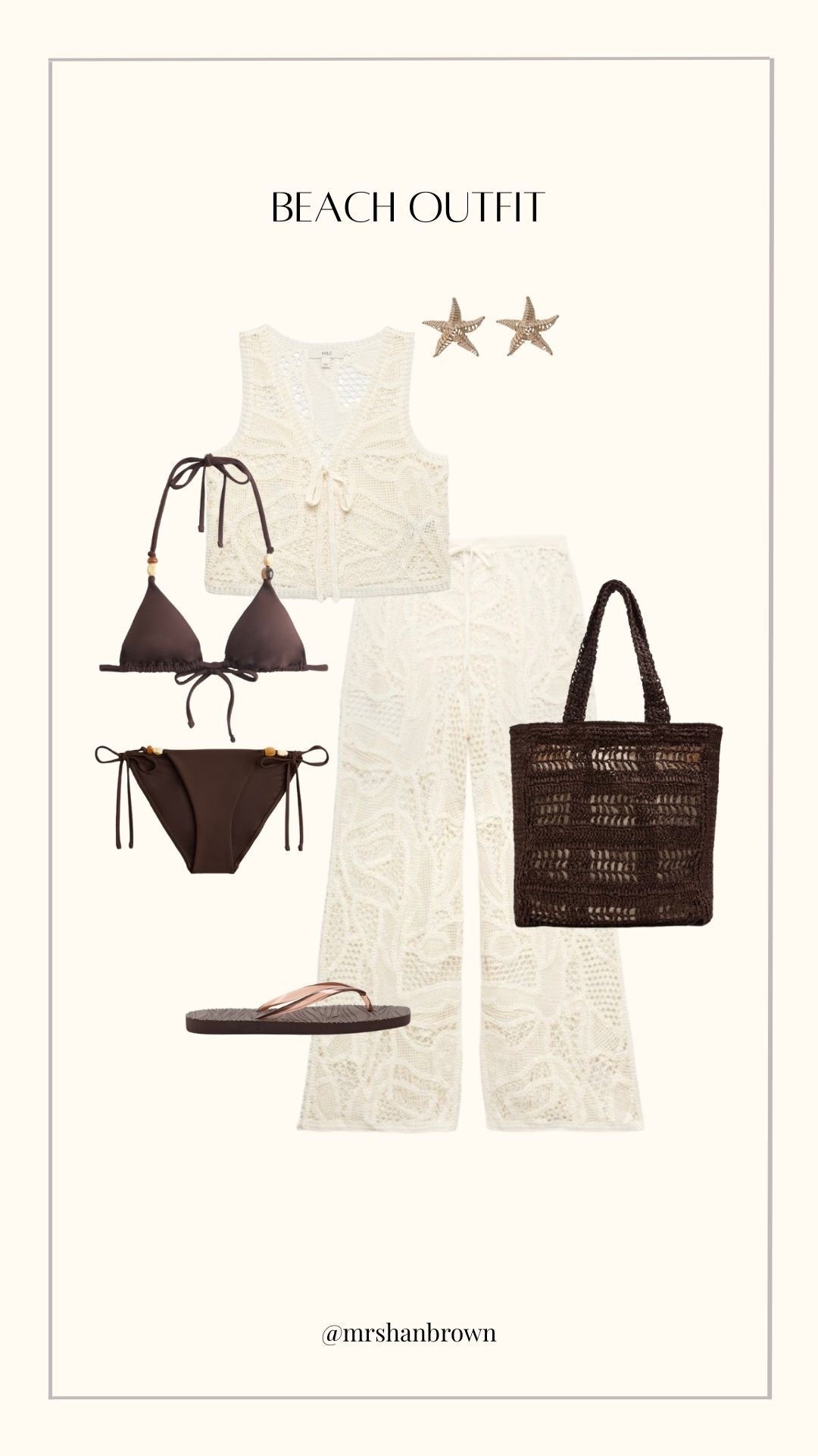 Wow this beach outfit girls 😍

Chocolate brown, crochet, beach outfit, swimwear, bikini, beach club, holiday outfit

#LTKuk #LTKsummer #LTKtravel