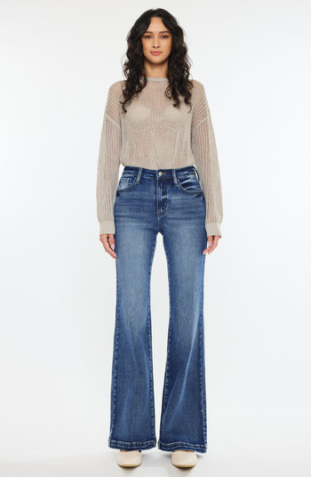 KanCan Avonlea Essentials High Rise Wide Leg Flare Jeans | Nordstrom | Nordstrom
