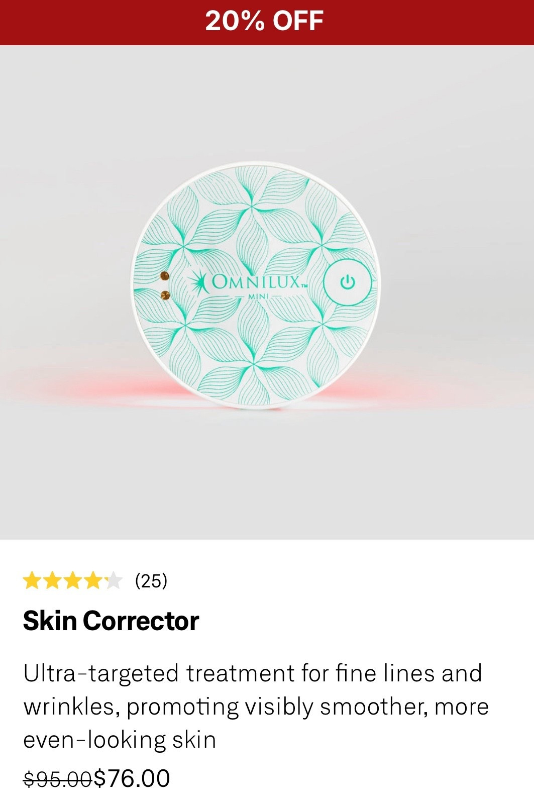 Skin Corrector on Sale for #BlackFriday — 20% OFF!

#LTKselfcare #LTKCyberWeek #LTKGiftGuide