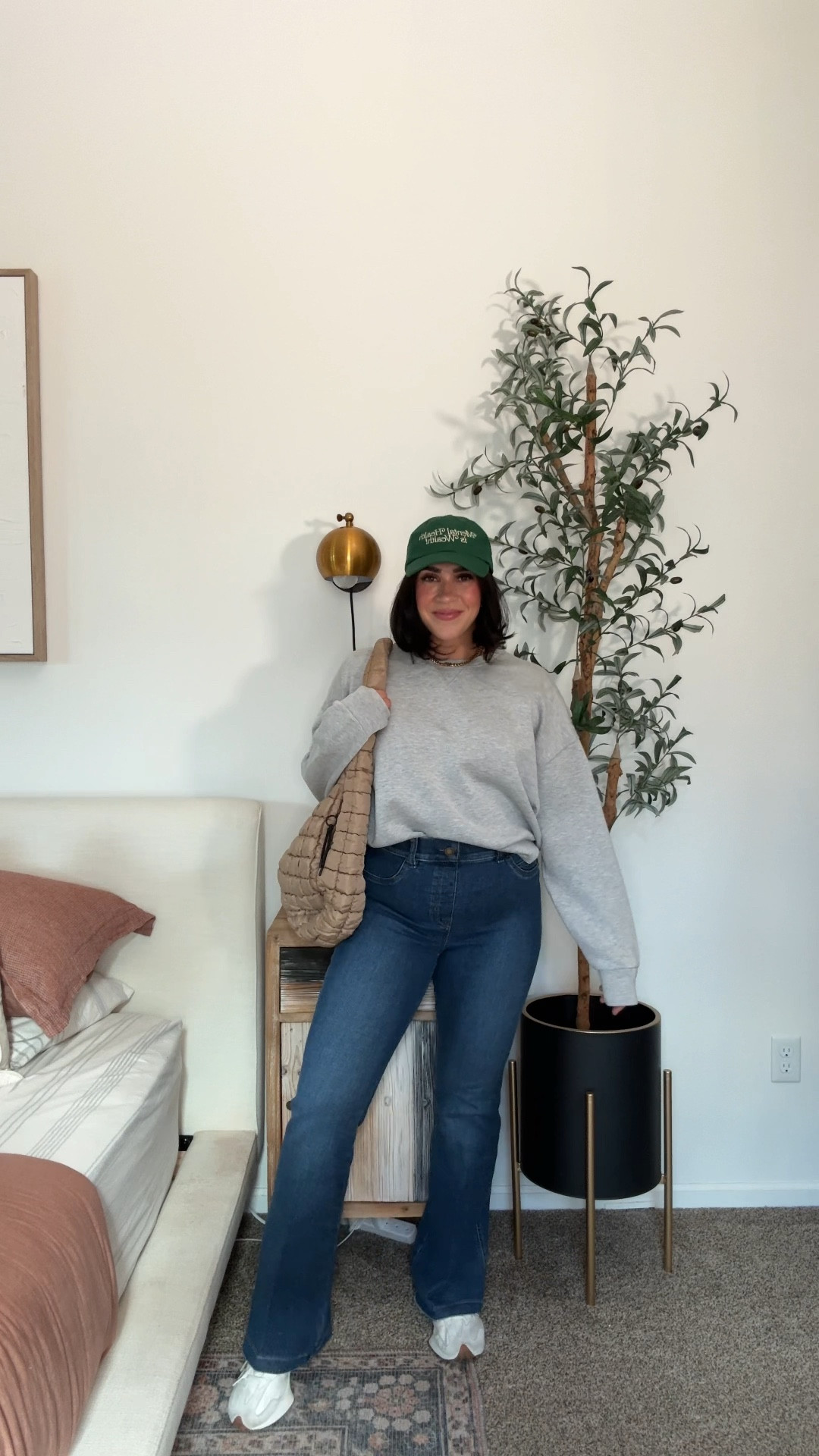 Spanx flare jeans on sale, plus stack code EXTRA10. I wear a size L regular with heels but prefer the L petite for flats. They do run long and I’m 5’4. Inches recommend sizing up if in between. They are stretchy and smooth the tummy. This color I have is currently sold out. 

#LTKCyberWeek #LTKMidsize #LTKSaleAlert