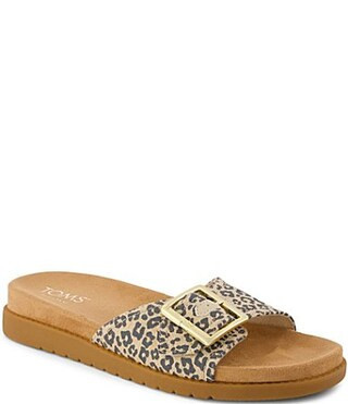 TOMS Marin Leopard Print Slide Sandals - 7 | Dillard's