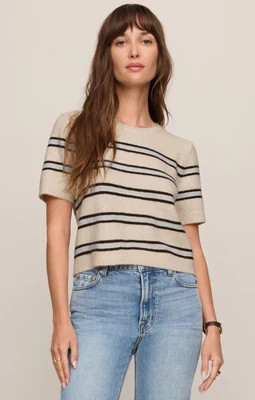 Gatewood Stripe Sweater Tee - Heather Ash / Small | Z Supply