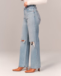 Women's Curve Love High Rise 90s Relaxed Jean | Women's Bottoms | Abercrombie.com | Abercrombie & Fitch (US)