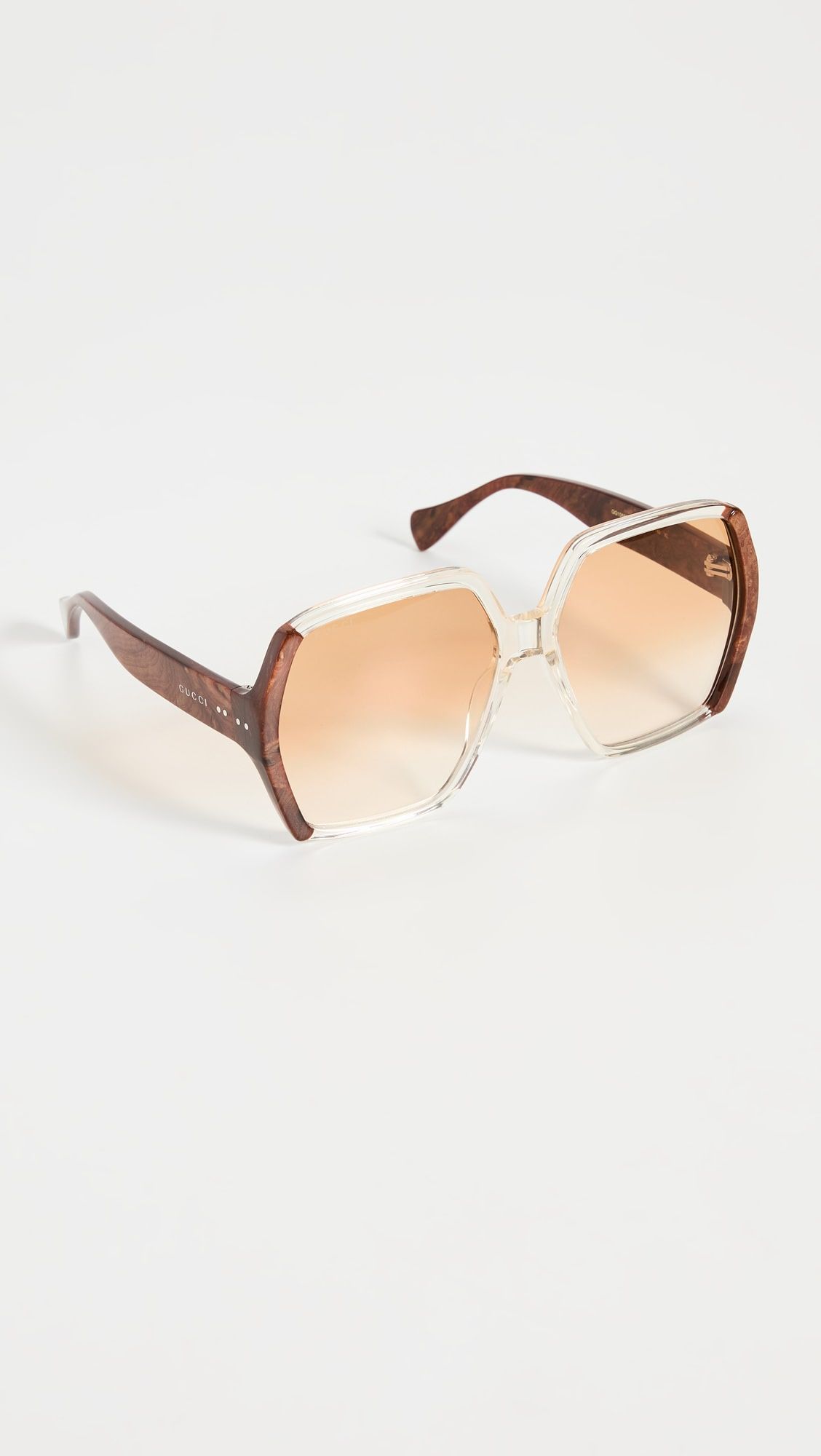 Gucci Oversized Hexagonal Sunglasses | SHOPBOP | Shopbop