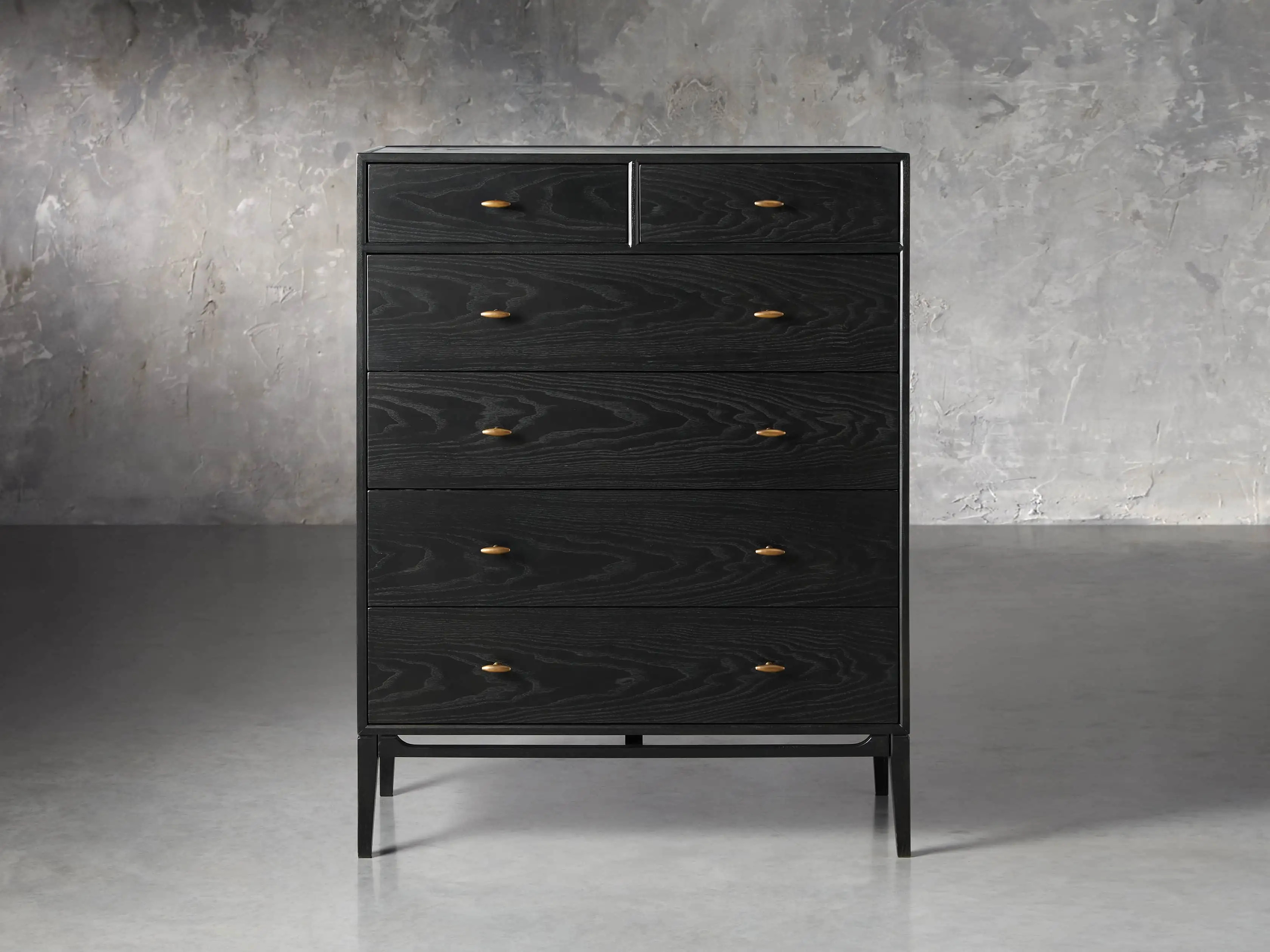 Brock Two over Four Tall Dresser in Dark Twilight | Arhaus