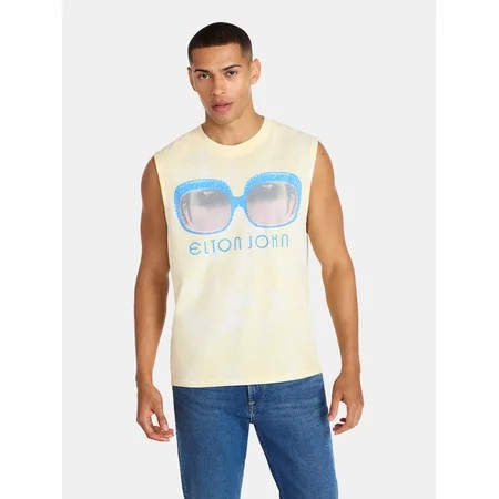Elton John Graphic Pride Muscle Tank Top, Men's Sizes XS-3XL | Walmart (US)