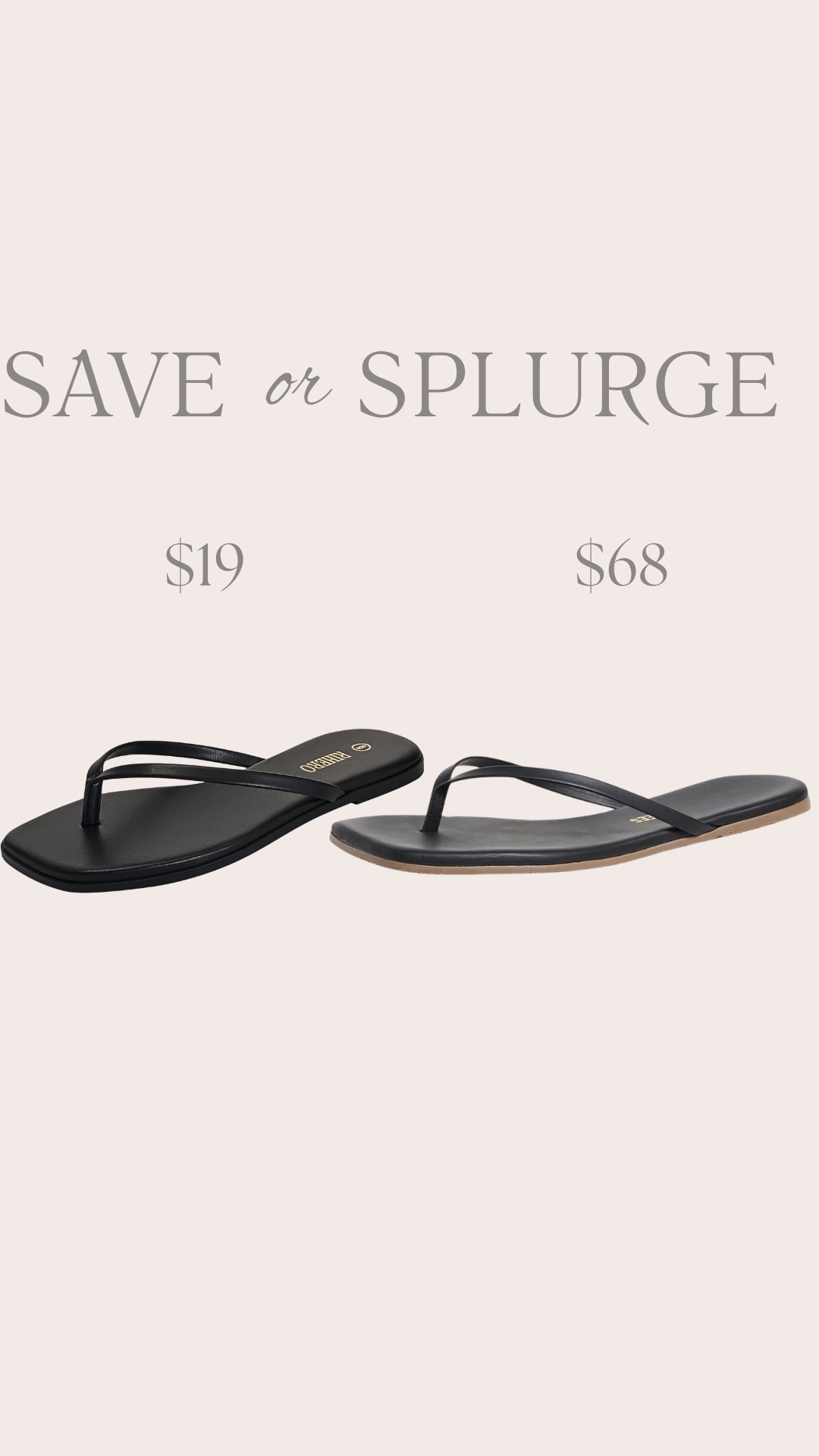 Save vs splurge