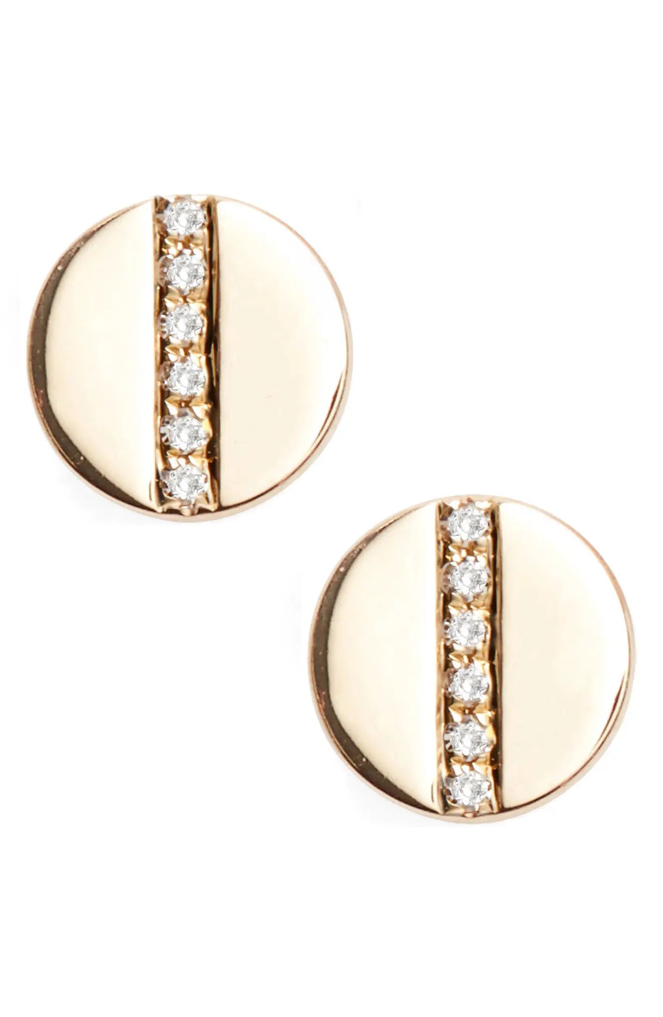 Women's Ef Collection Screw Diamond Stud Earrings | Nordstrom