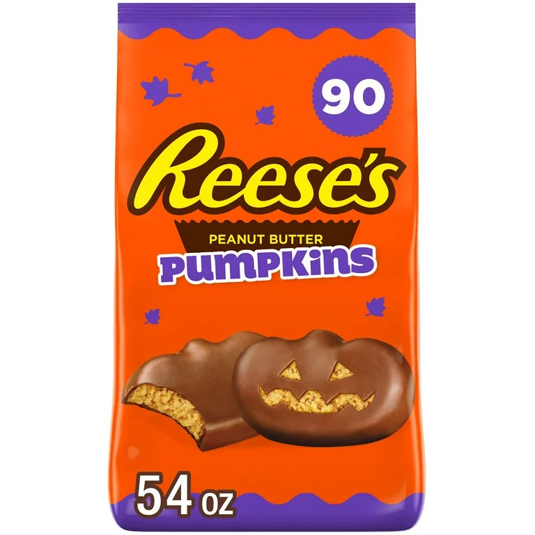 Reese's Milk Chocolate Snack Size Peanut Butter Cups Halloween Candy, Bag 54 oz, 90 Pieces - Walm... | Walmart (US)